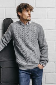 Jersey cuello redondo hombre