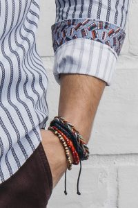 camisa estampada hombre rayas cadenas