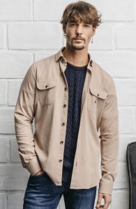 camisa regular fit hombre