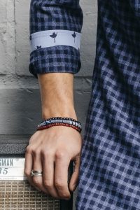 camisa cuadros hombre azul