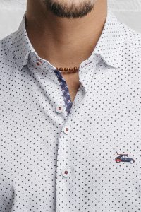 camisa hombre estampada de cuadritos