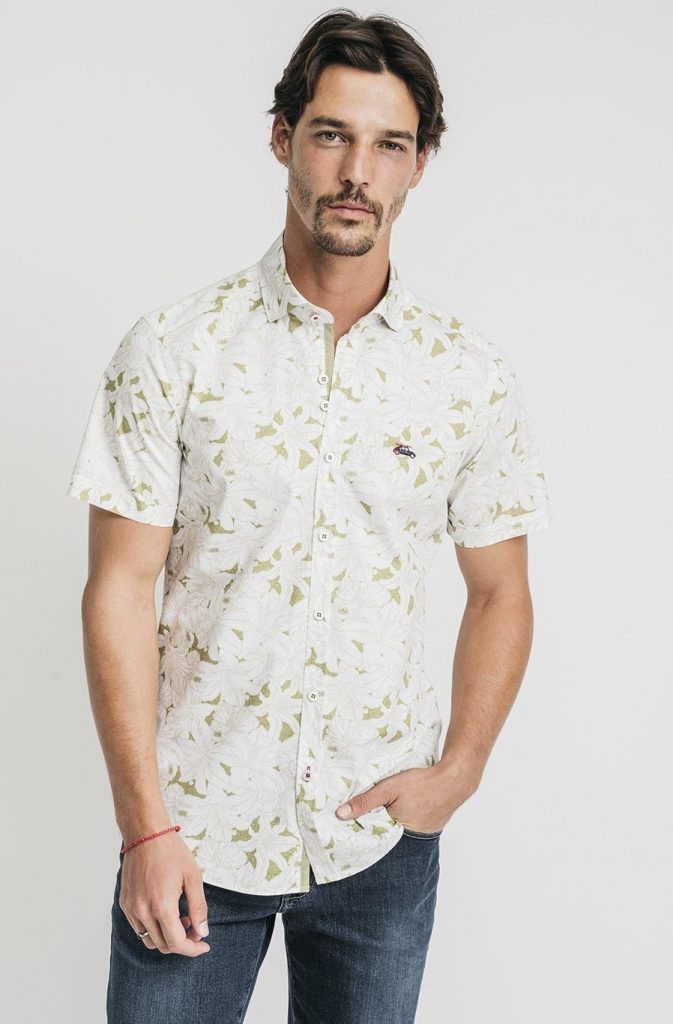 camisa estampado tropical hombre camisa estampado tropical hombre