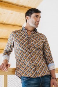 camisa de hombre retro