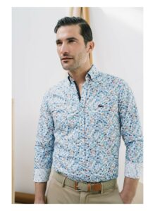 camisa de hombre de flores