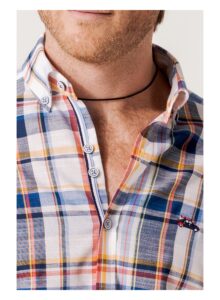 Camisa cuadros multicolor regular fit