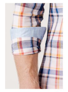 Camisa cuadros multicolor regular fit
