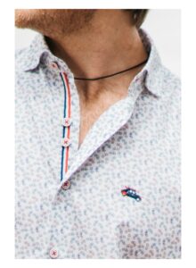 Camisa estampada manga corta bicis multicolor