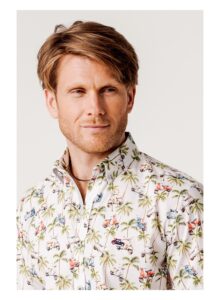 Camisa hombre manga corta palmeras y motos