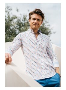 Camisa hombre regular fit Chaplin multicolor