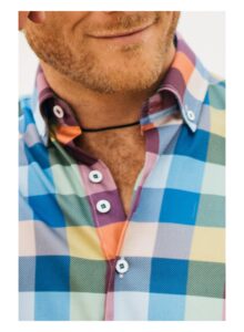 Camisa hombre regular fit cuadros multicolor