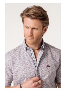 Camisa hombre regular fit estampado liberty flores multicolor