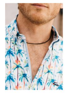 Camisa hombre regular fit palmeras multicolor