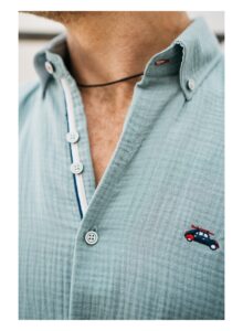 Camisa hombre regular fit verde