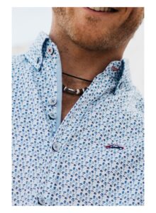 Camisa hombre regular fit loros azules